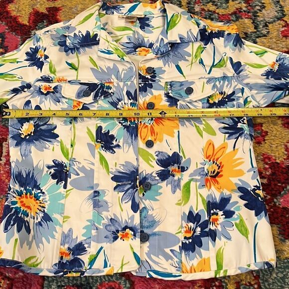 Patrick Christopher Multi Color Floral Design Jacket  Small - Picture 7 of 14